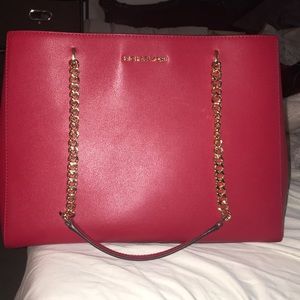 Red Michael kors bag